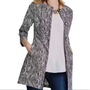 Medium CAbi 3034 Zigzag Knit Ponte Jacket Fall Winter Outfit Fashion Chic Trendy